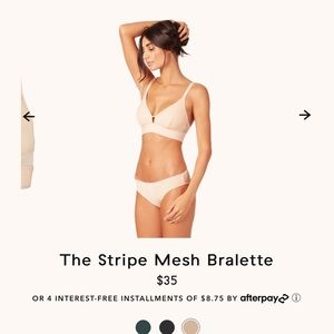 Lively Stripe Mesh Bralette
